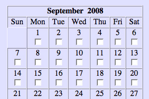 Calendar Form image